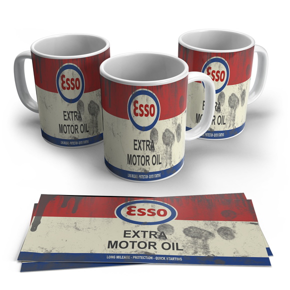 Caneca de Porcelana Vintage Esso