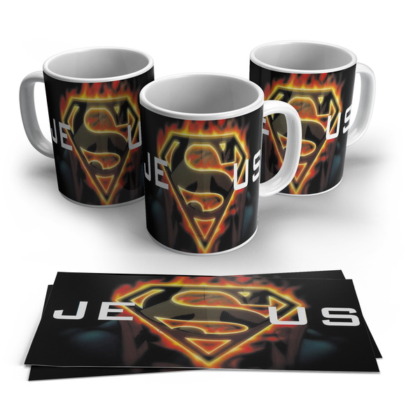 Caneca Porcelana Super Jesus