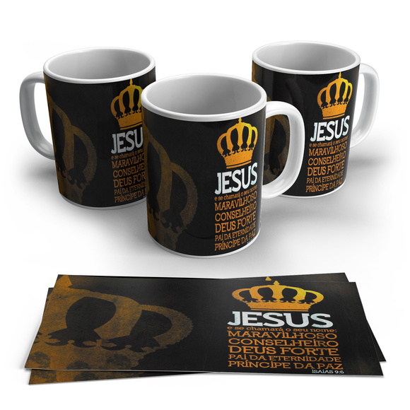 Caneca Porcelana Jesus
