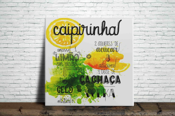 Azulejo Decorativo Caipirinha