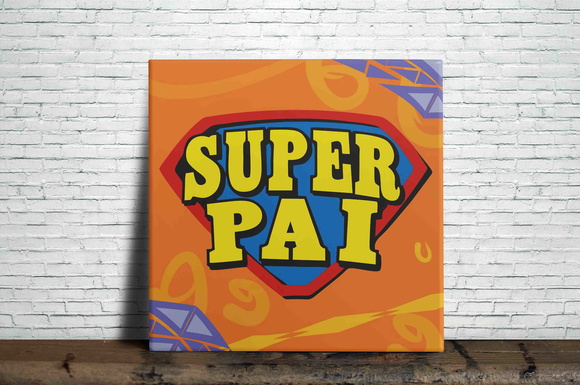Azulejo Personalizado Super Pai
