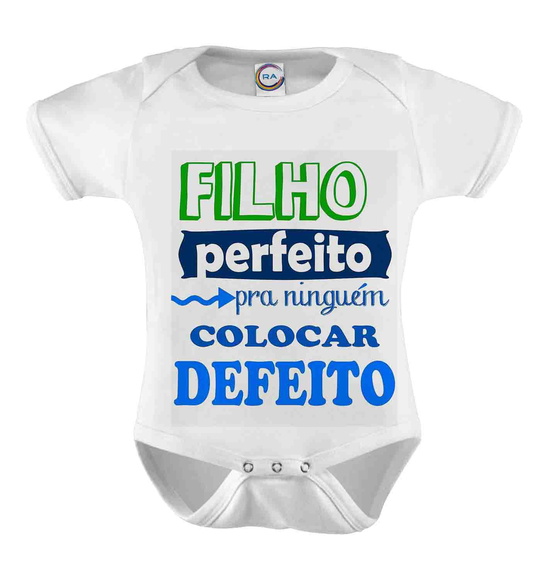 Body Infantil Filho Perfeito