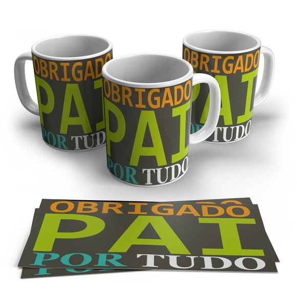 Caneca Pai Obrigado por Tudo