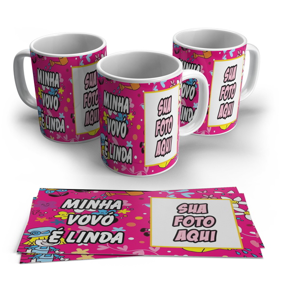 Caneca Personalizada Minha Vóvó é Linda