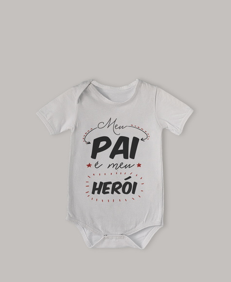Body Infantil Meu Pai é Meu Herói