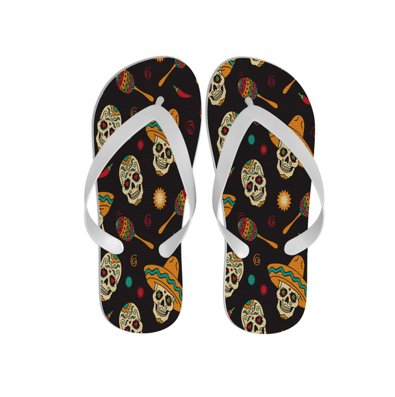 Chinelo Personalizado Caveira Mexicana
