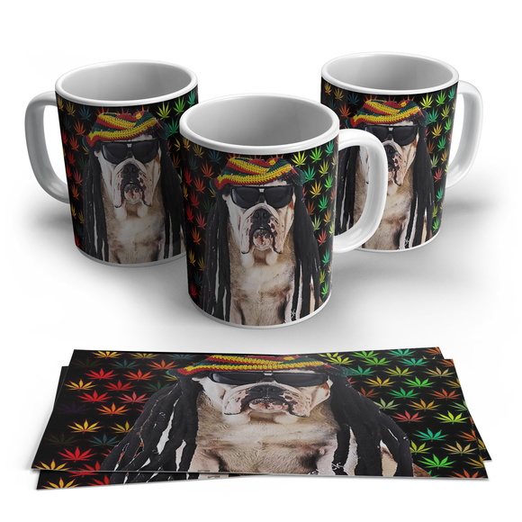Caneca Porcelan Bulldog