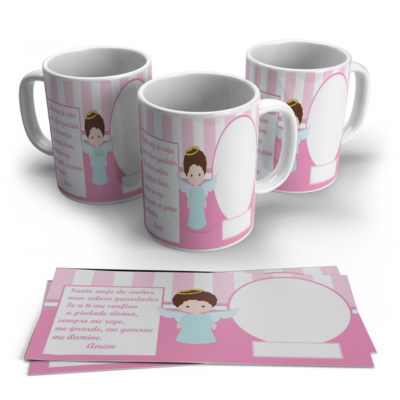 Caneca Personalizada Anjinho Batizado