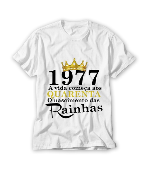 Camiseta A Vida Começa aos 40