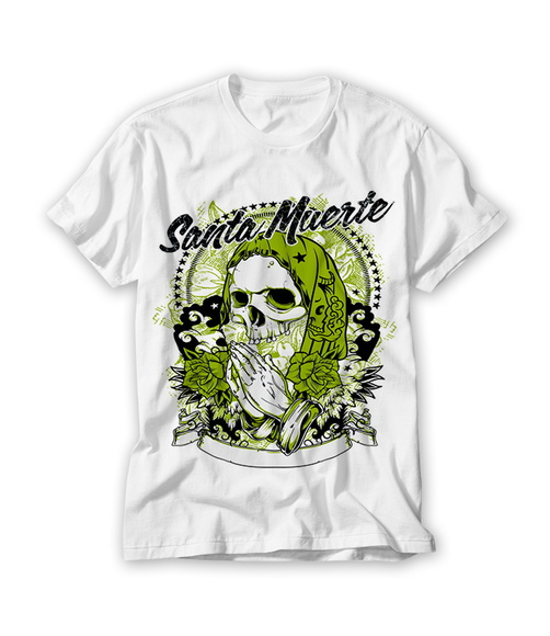 Camiseta Caveira Mexicana Santa Muerte