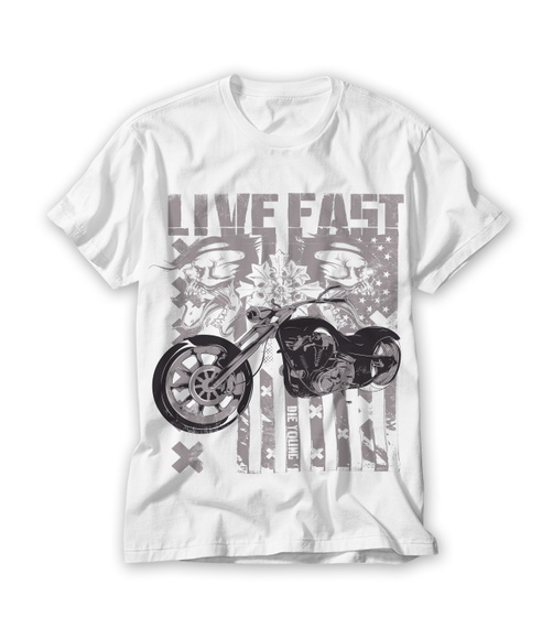 Camiseta I Live Fast