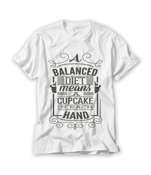 Camiseta A Balanced Cupcake