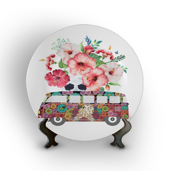 Prato Porcelana Decorativo Kombi