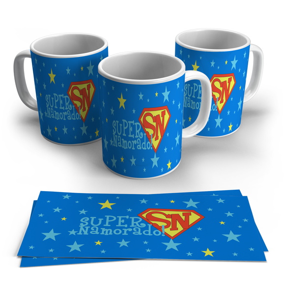 Caneca Porcelana Super Namorado