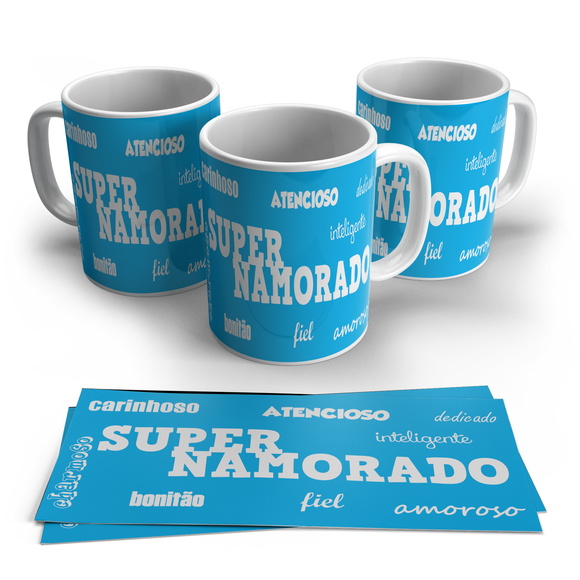 Caneca Porcelana Super Namorado