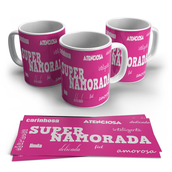 Caneca Porcelana Super Namorada