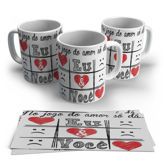 Caneca No Jogo do Amor Só eu & Você