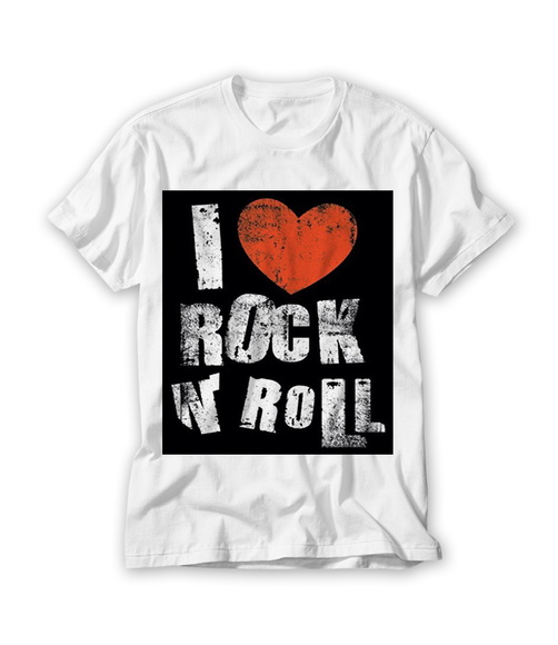 Camiseta I Love Rock'n Roll