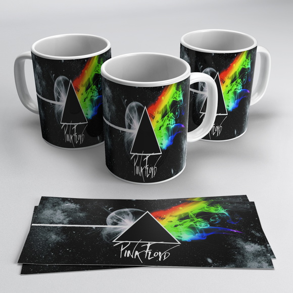 Caneca Porcelana Rock - Pink Floyd