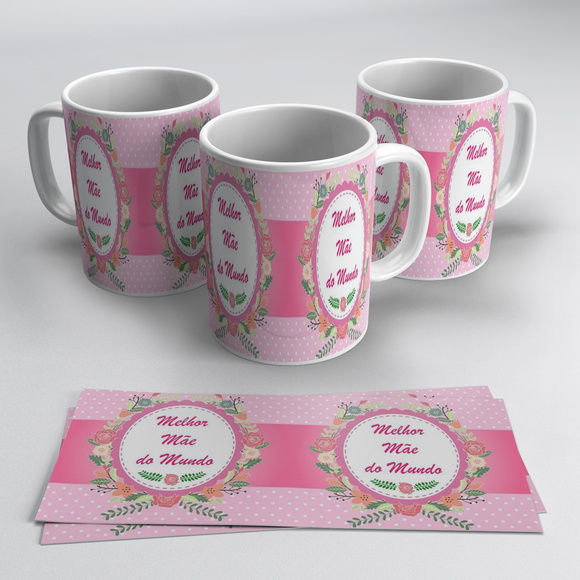 Caneca Porcelana Melhor Mãe do Mundo