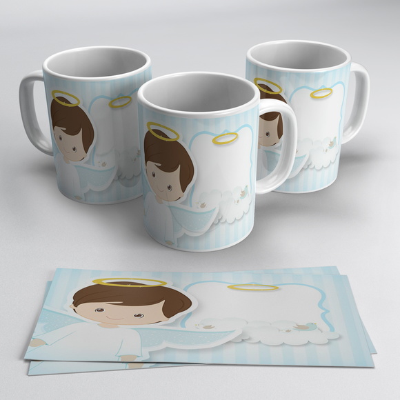 Caneca Personalizada Anjinho Batizado