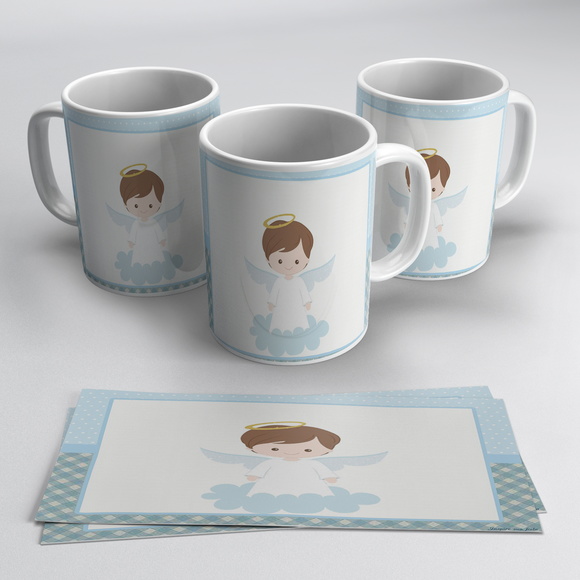 Caneca Personalizada Anjinho Batizado