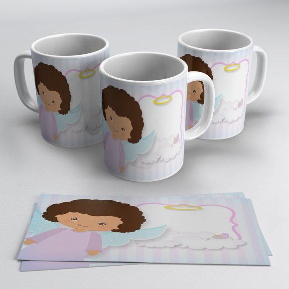 Caneca Personalizada Anjinha Batizado