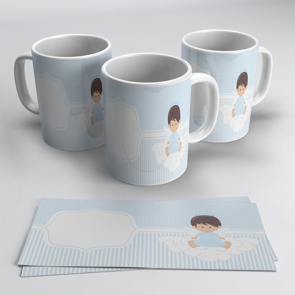 Caneca Personalizada Anjinho Batizado