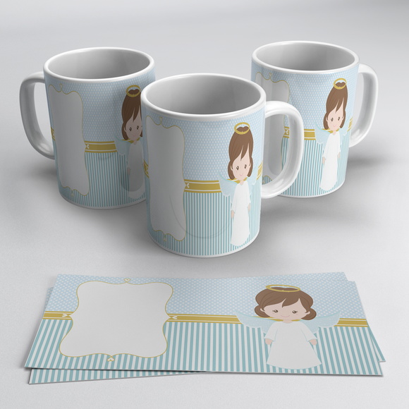 Caneca Personalizada Anjinha Batizado