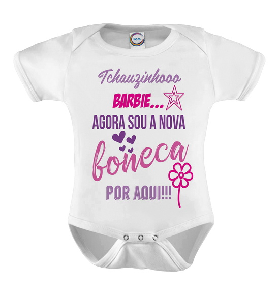 Body Infantil Tchauzinho Barbie