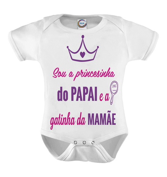 Body Infantil Sou a Princesinha