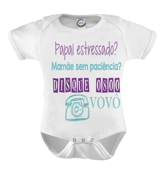 Body Infantil Papai Estressado