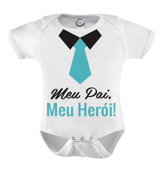 Body Infantil Meu Pai Meu Herói