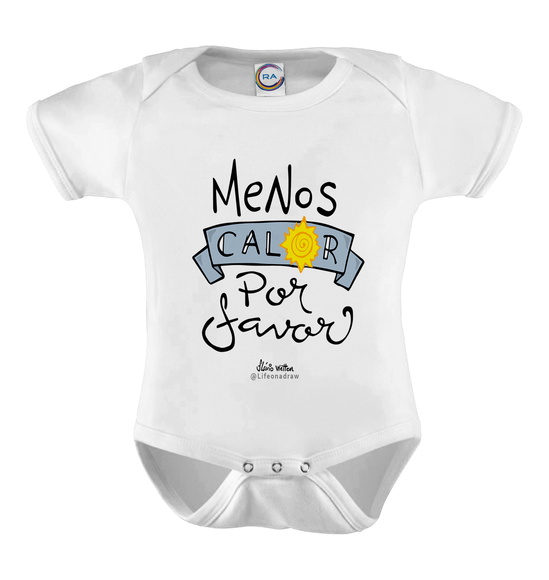 Body Infantil Menis Calor Por Favor