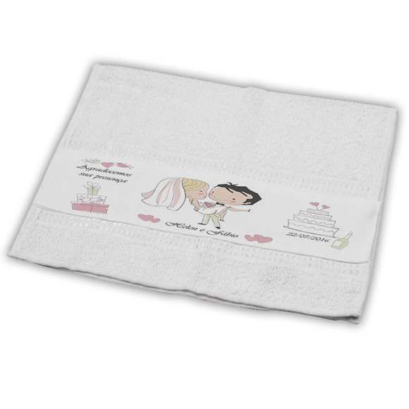 Toalhas Lavabo Personalizadas Casamento