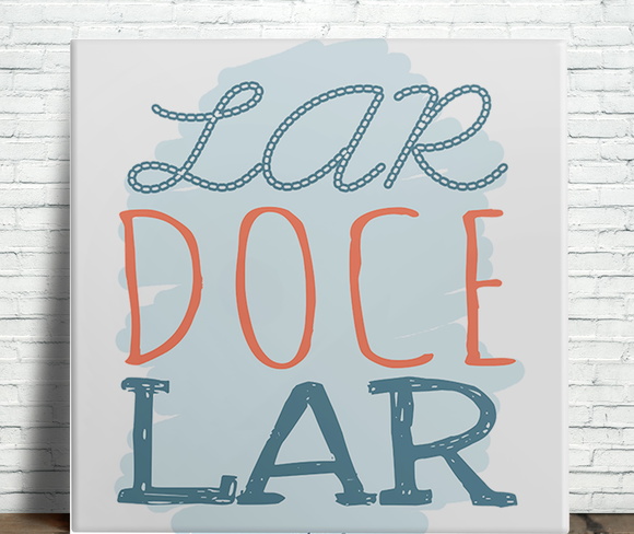 Azulejo Decorativo Lar Doce Lar