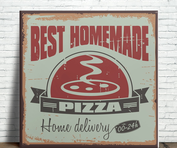 Azulejo Decorativo Retrô - Pizza