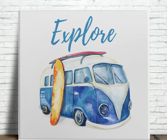 Azulejo Decorativo Surf Explore