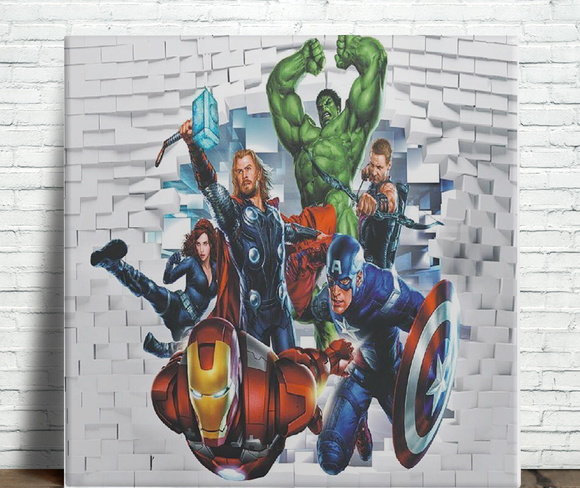 Azulejo Decorativo Super Herois