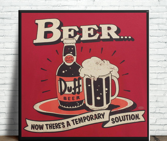 Azulejo Decorativo Duff Beer