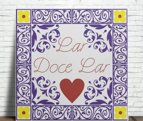Azulejo Decorativo Lar Doce Lar