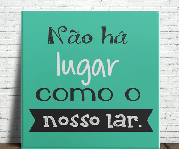 Azulejo Não Há Lugar como o Nosso Lar