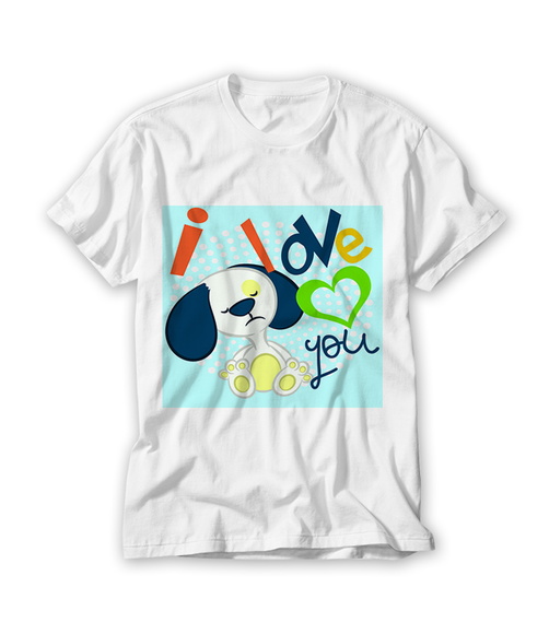 Camiseta Infantil I love You