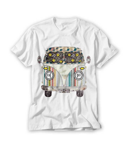Camiseta Kombi Colorida