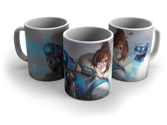 Caneca Porcelana Gamer Overwatch