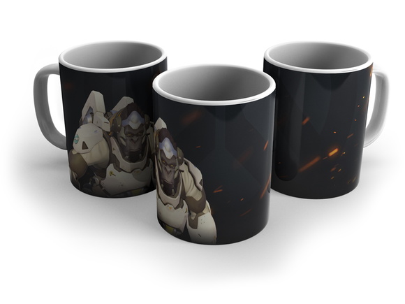 Caneca Porcelana Gamer Overwatch