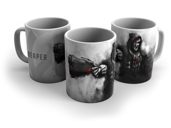 Caneca Porcelana Gamer Overwatch