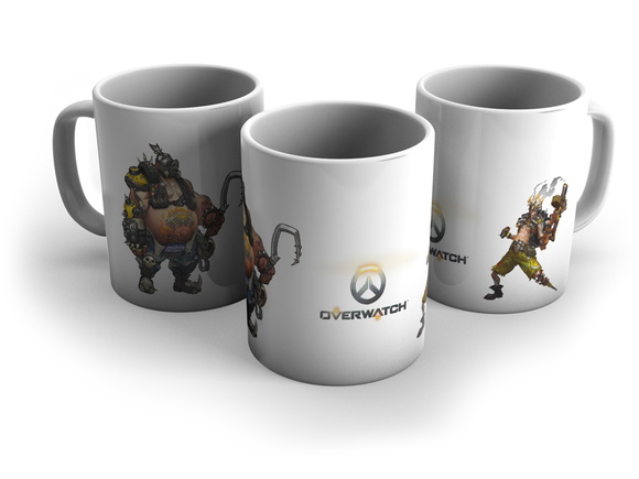 Caneca Porcelana Gamer Overwatch