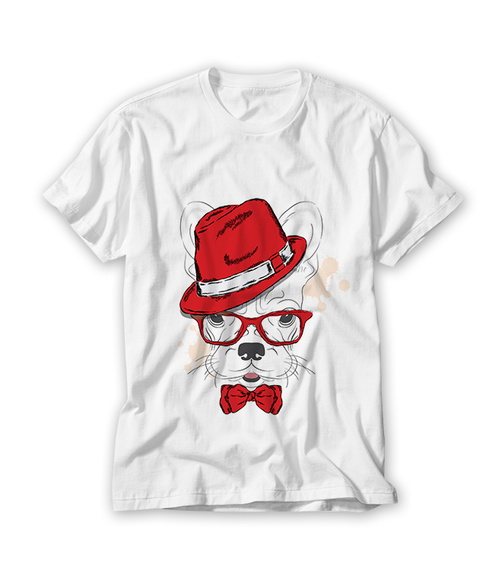 Camiseta Bulldog Estiloso
