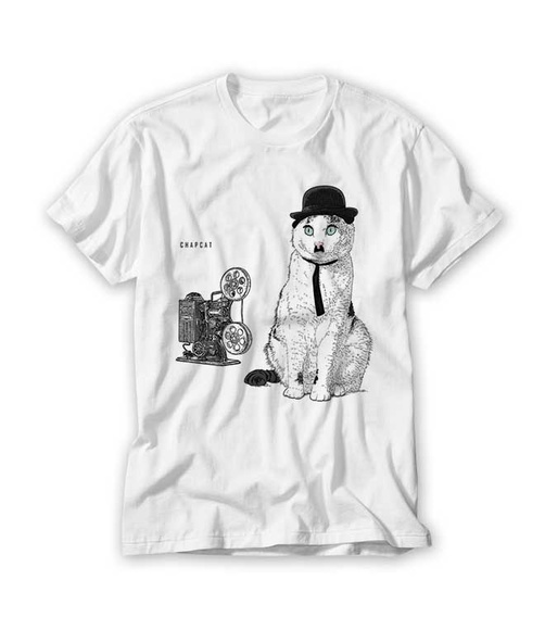 Camiseta Gato Chaplin